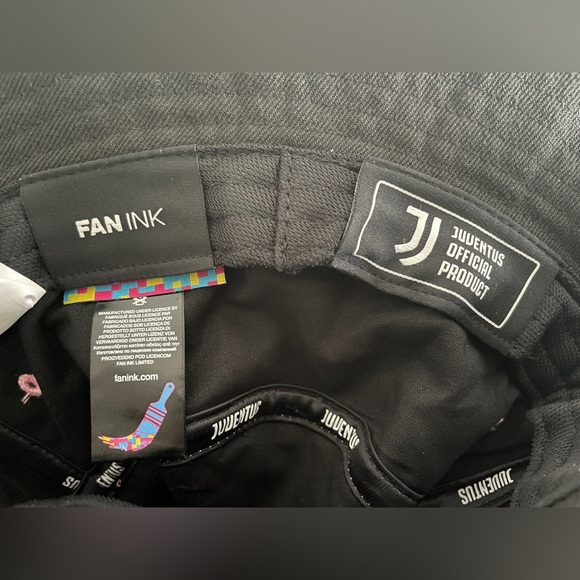 NWT! Pink/Black Juventus Bucket Hat (One Size) - Picture 5 of 6